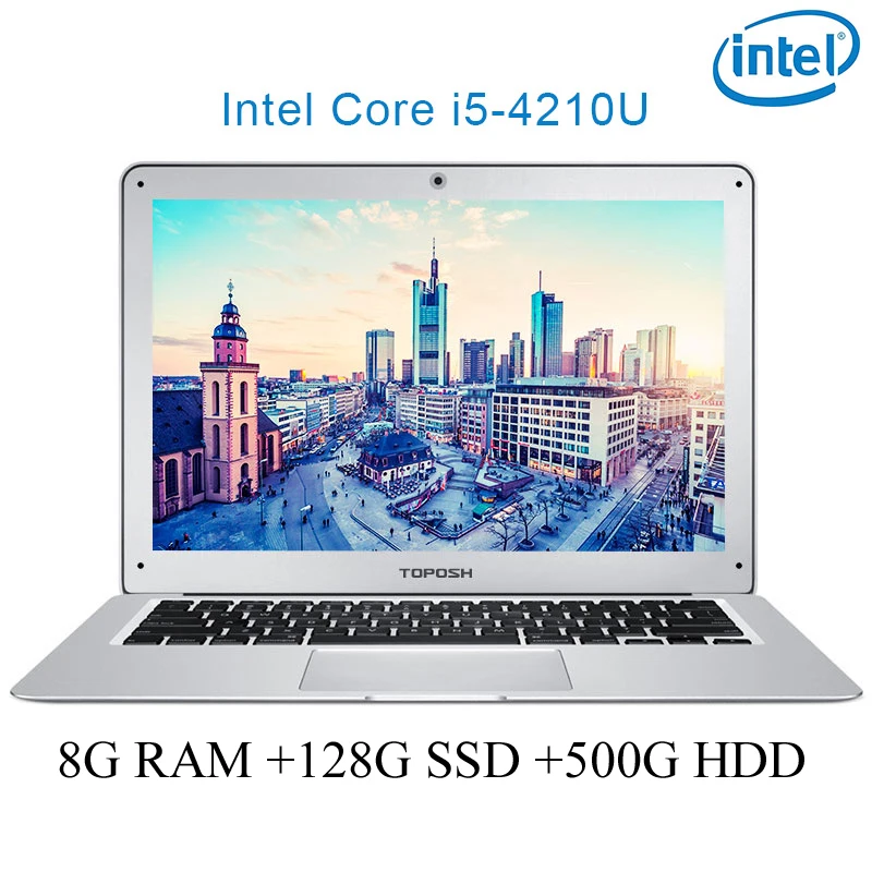 

P7-01 8G RAM 128G SSD 500G HDD i5 4210U 14" Untral-thin notebook Gaming laptop desktop computer