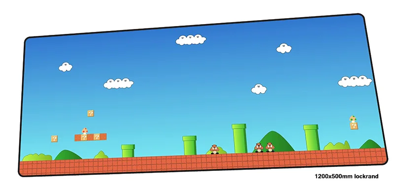 Mario mouse pad gamer Beautiful 120x50cm notbook mat gaming mousepad large Birthday present PC desk padmouse | Компьютеры и офис