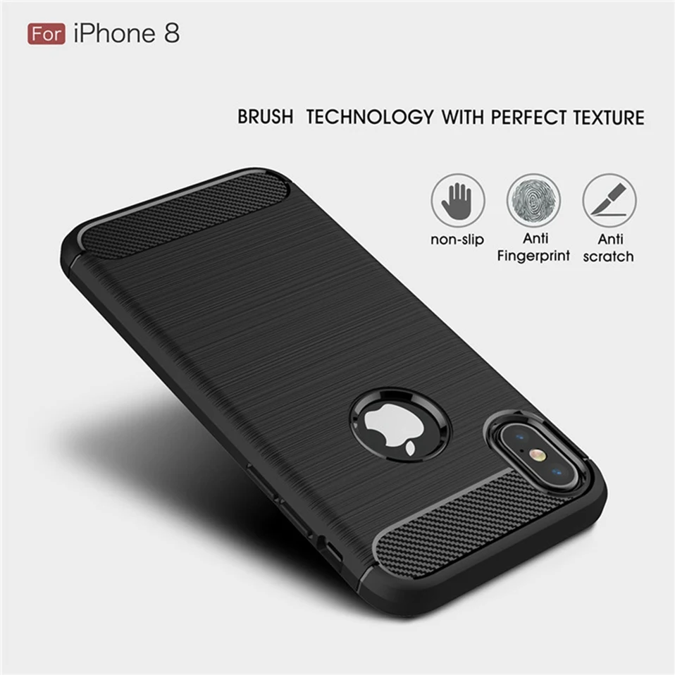 Whay Cases For iPhone XS Max Cover Carbone iPhone XR 8 7 Case Soft Silicon Luxury Coque For iPhone XS Max XS XR 6 7 8 Plus Case  (3)