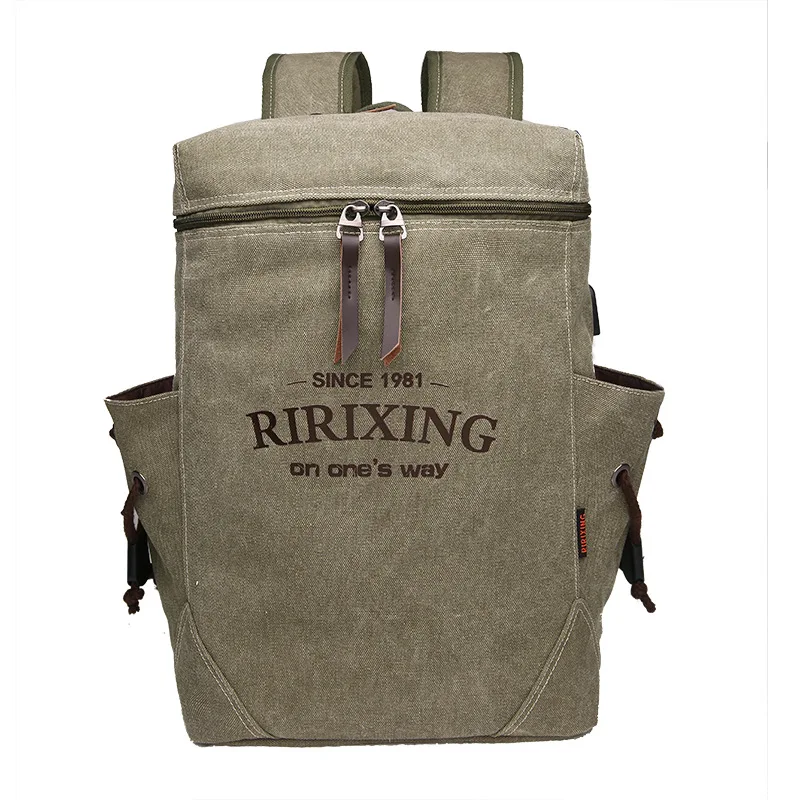 

New Men Backpack Canvas Backpack Bags College Student Book Bag Large Capacity Fashion Travel Backpack Men Mochila Male