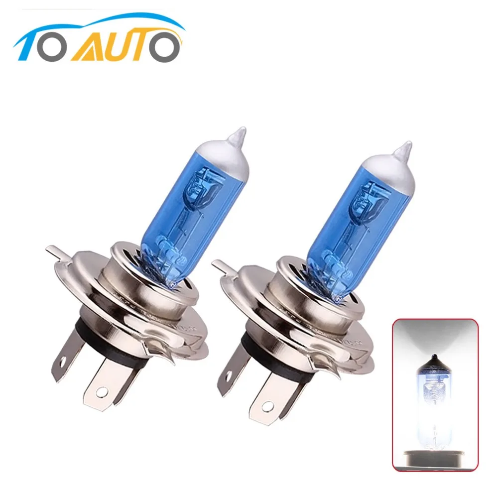 2 шт. H4 галогеновые лампы для фар 100 Вт H7 H1 H3 24 В белые Автомобильные фары 5000 К