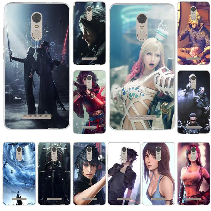 

For Xiaomi Redmi Mi Note 2 3 3S 4X 4A 5 6 5 5S 5A 6 8 A1 Pro Plus Shell Soft TPU Mobile Phone Cases Cover Final Fantasy XIV