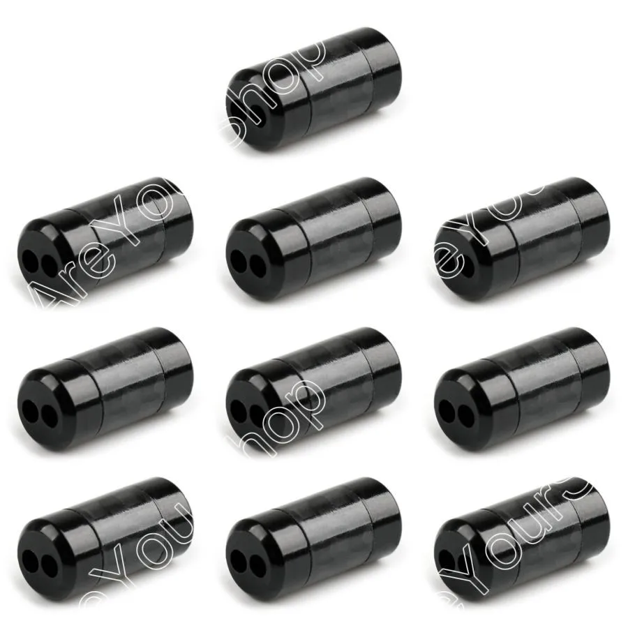 Areyourshop Лидер продаж 10 шт. черный серебристый мини углеродного волокна брюки загрузки Y Splitter динамик RCA аудио провода