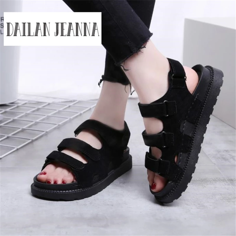 

2017 flat sandals female summer flat heel sandals HARAJUKU all-match women's shoes
