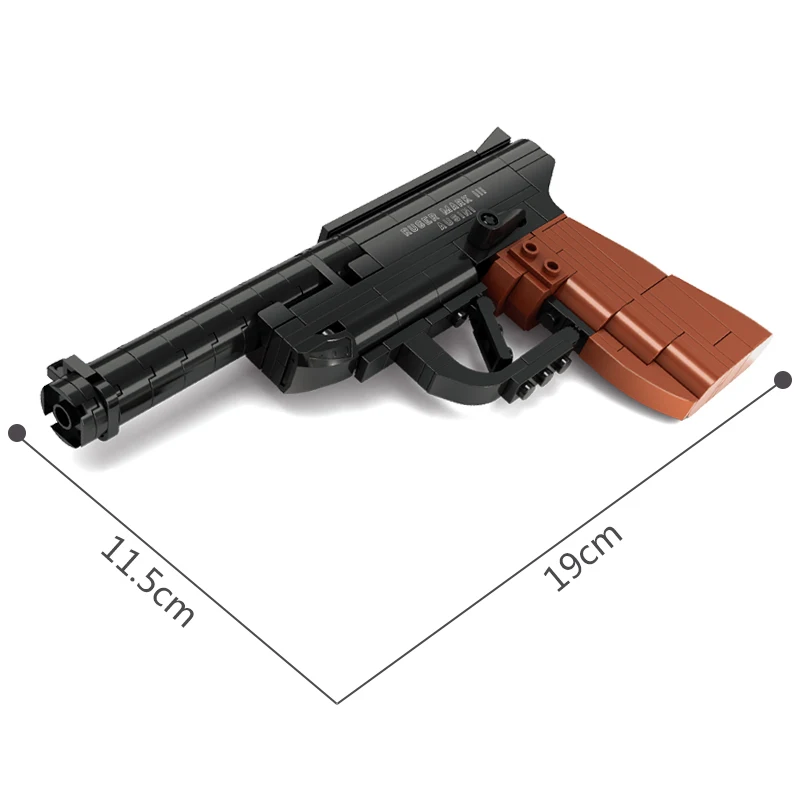 AUSINI оружие пистолет строительные блоки Ruger Mark модель оружия игрушки для детей