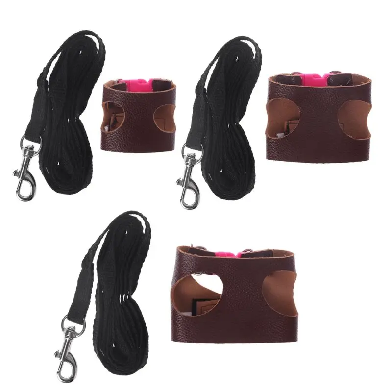 

Hamster Rabbits Puppy Kitten Bowknot Chest Strap HarnessSmall Pet Rabbit Harness Vest and Leash Set For Ferret Guinea Pig Bunny