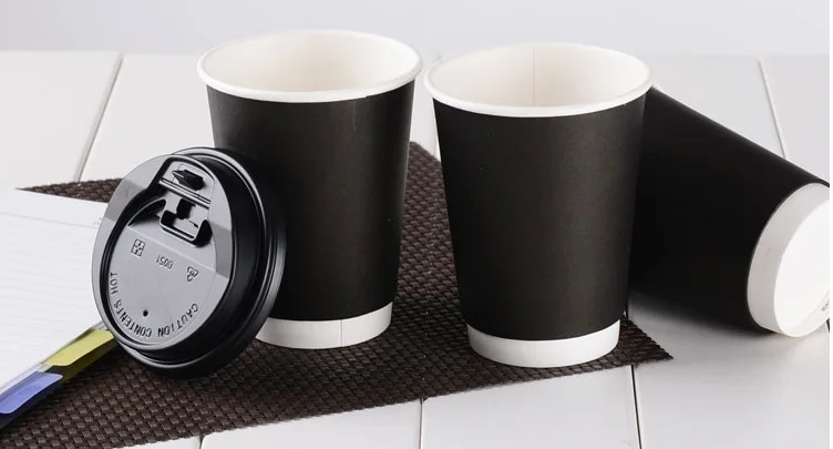 Coffee to Go Mug 0,4l Paper Cup Coffee Mug 50 Disposable Cups 48cl Bean