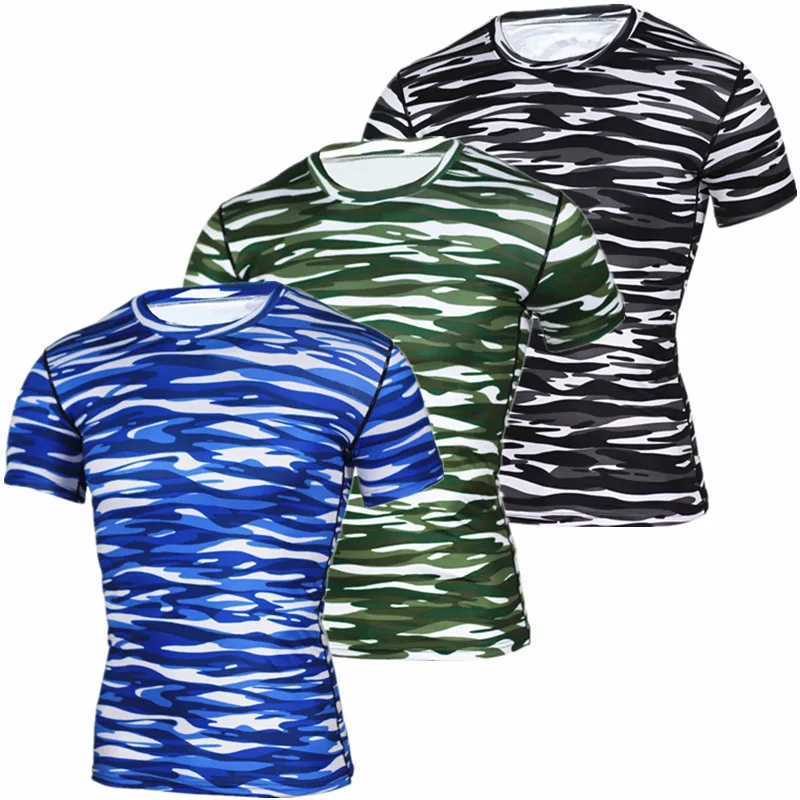 Supreme Camouflage T Shirt Real Men Army Tactical Combat T Shirt