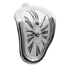 Surreal Melted Twisted Wall Clock Salvador Dali Styled Clock Amazing Home Decor Gifts melted gruyere gruyere