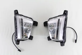 

2Pcs White LED Super Bright DRL Daytime Running Light Driving Fog Lights Fog Lamps For Hyundai IX25