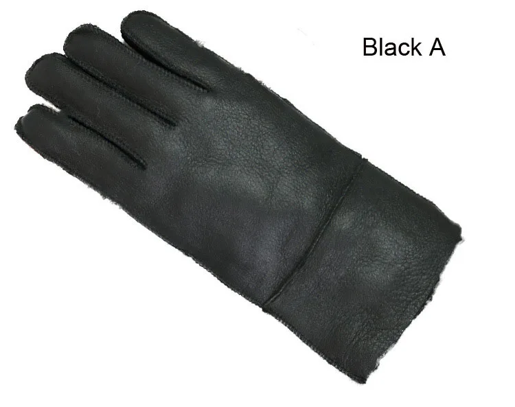 Russian Winter Super Warm Gloves Men Genuine Sheep Fur Mittens Male Outdoor Driving Motorcycle Gloves Soft Warm Windproof Gloves best winter gloves for men Gloves & Mittens