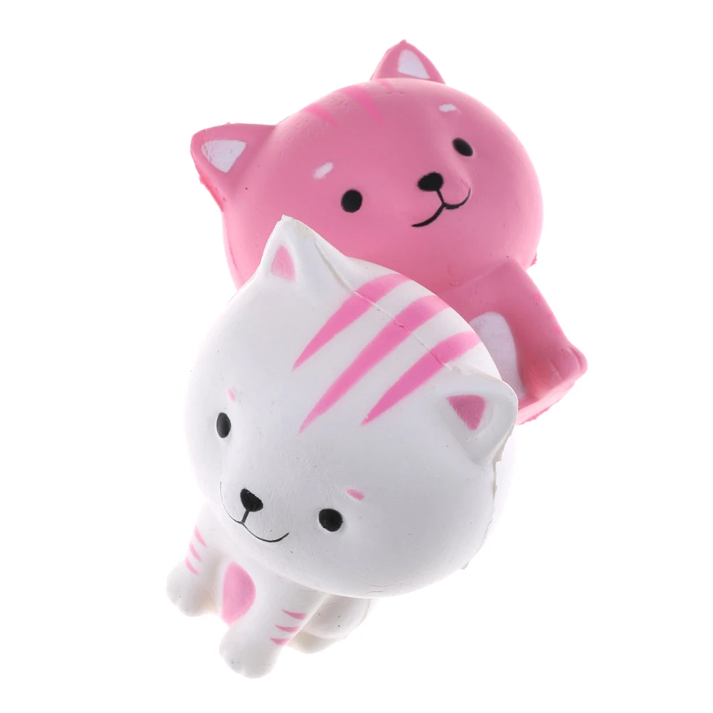 8.5 سنتيمتر امتداد نادر kawaii الخبز الحليب القط الصغير بطيئة المشرقة لعبة أطفال الكبار إغاثة الإجهاد سحر الهاتف المحمول الأشرطة