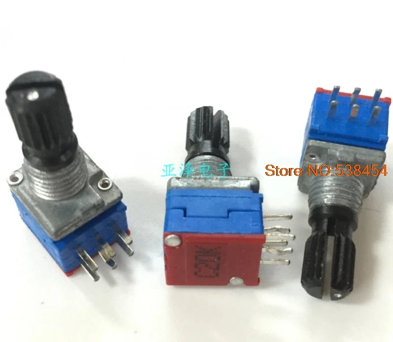 5pcs Import PTD902 precision potentiometer switch double C20K
