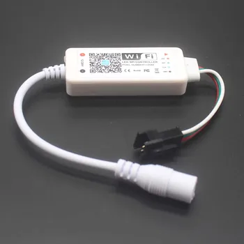 

DC12-24V LED Light Strip Controller Smart Phone Dimming WIFI Music Controller For magic color Led Strip Light WS2811, UCS1903