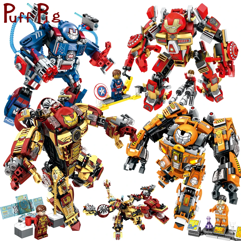

legorreta Super Heroes Avenged Iron Man Armor Warrior Building Blocks Brinquedos Jouet Brinquedos Toys For Children Friends