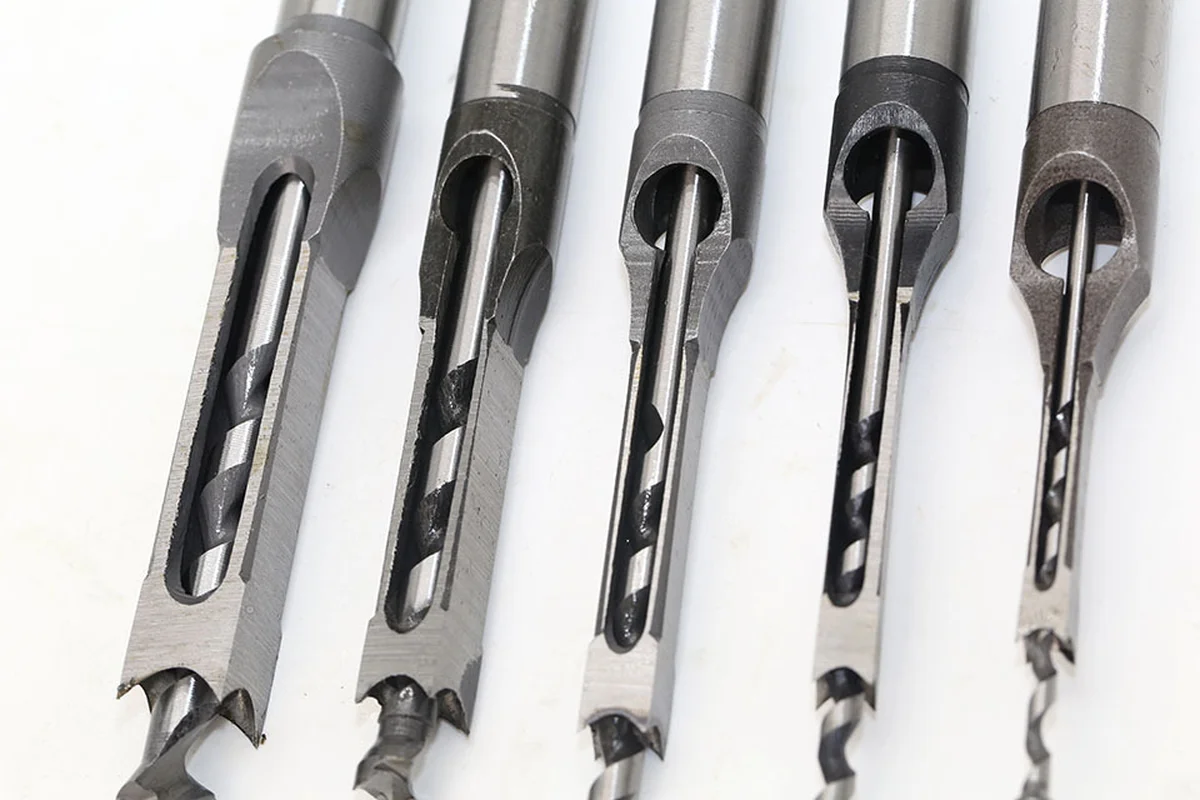 1x 6-20mm Mortice Square Hole Saw Auger Drill Bit Mortising Chisel Woodworking