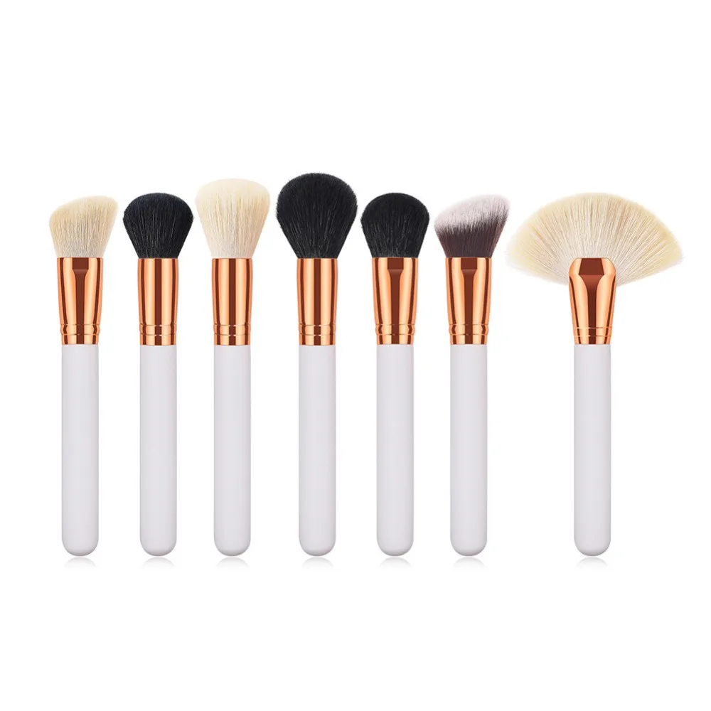 Buy Professional 7pcs White Gold Makeup Brushes Tool