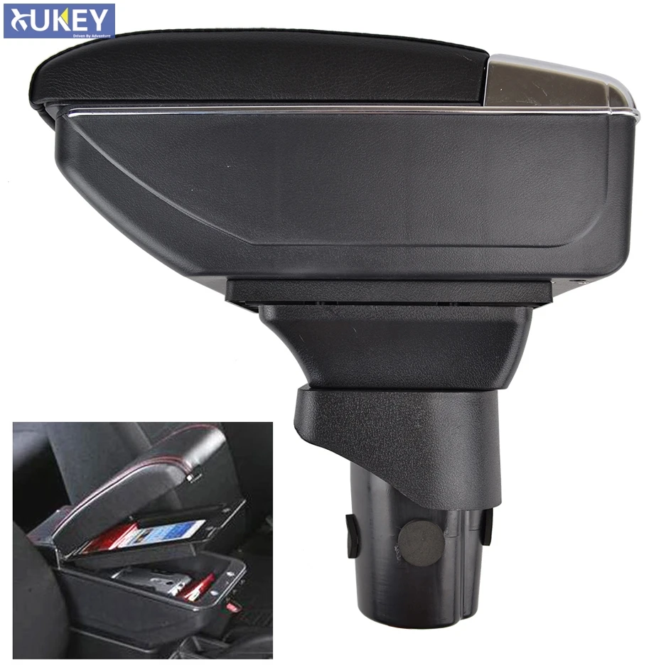 

Dual Layer Armrest For Nissan VERSA Sedan Latio Sunny 12-18 Arm Rest Renault Scala Center Console Storage Box 13 14 15 2016 2017