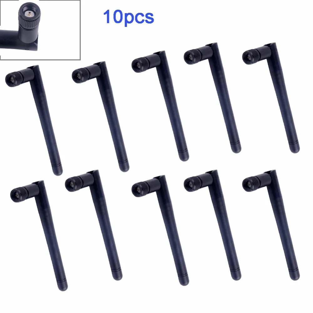 

10pcs 2.4GHz 3dBi SMA Male Omni Flexible WIFI Antenna for Wireless Router LANs RCmall FZ1313B