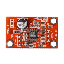 AD828 стерео Динамический микрофон предусилитель плата предусилитель микрофона Модуль DC 3,8 V-15 V