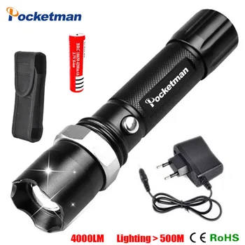 

Self Defense FT17 LED flashlights XM-L T6 3800LM Rechargeable Torch Lamps powerful Lantern Tactical Emergency Defensive