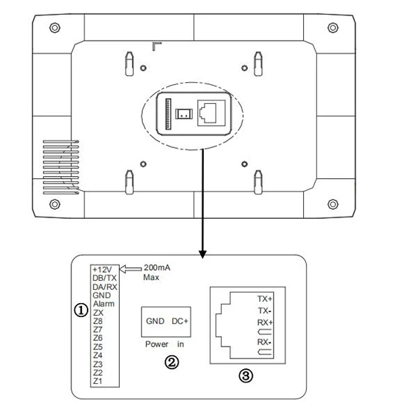7 inch indoor station