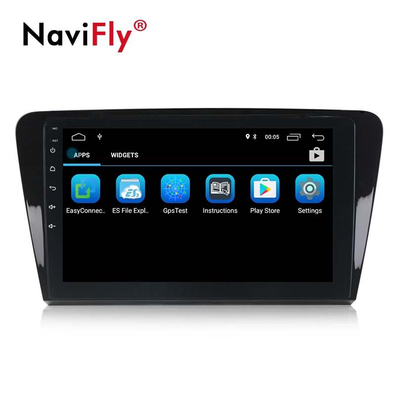 Top NaviFly Auto stereo player Android 8.1 Car GPS Radio for Skoda Octavia A7 2013 2014 2015 2016 with Navigation multimedia WIFI BT 2