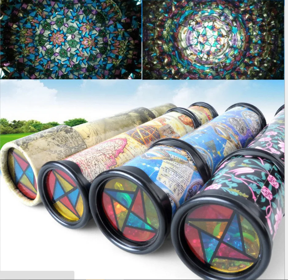 

Novelty revolving kaleidoscope color world baby toy style random best children gift novelty