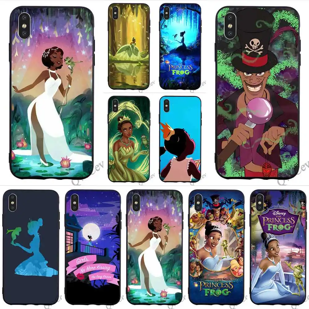

Fashion Princess and Frog Phone Case for iPhone 8 Plus Cover 6 6S XR Xs Max X 7 5S 5 SE Covers Skin