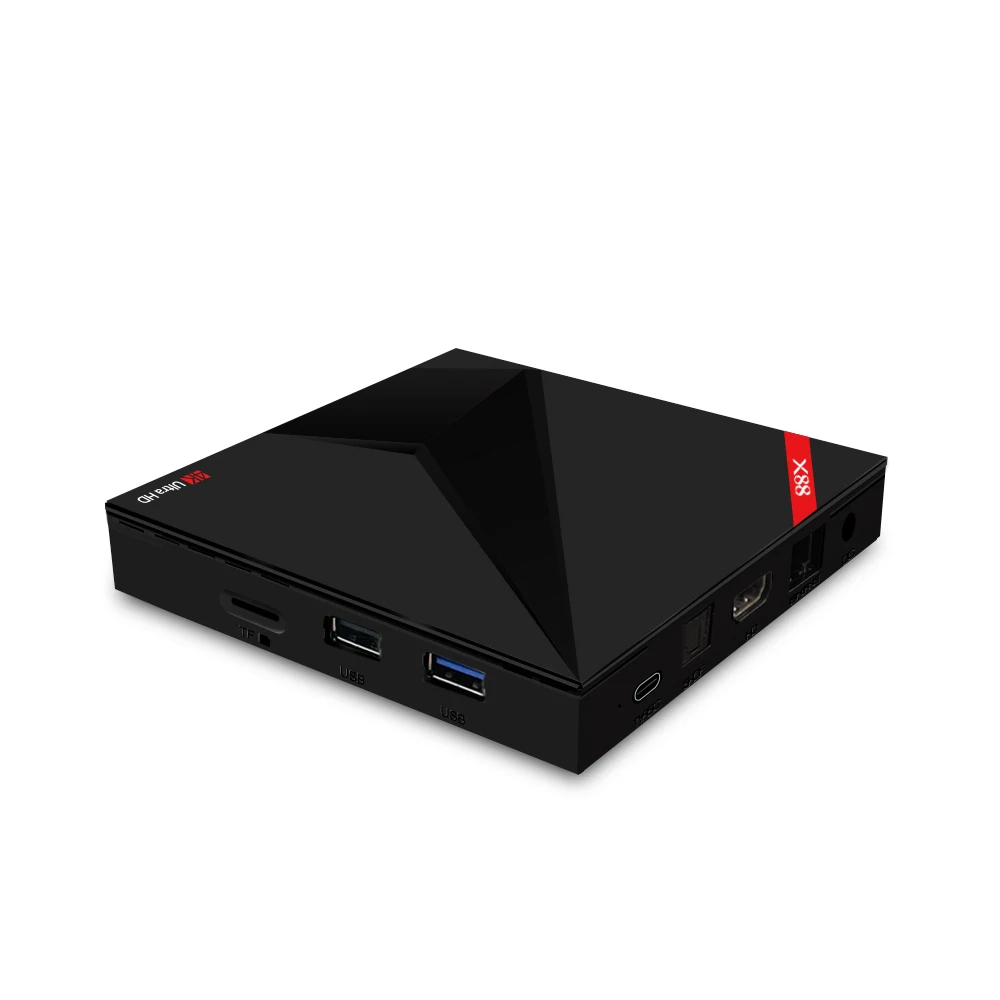 

X88 Smart TV Box Android 7.1 Rockchip RK3328 Voice control Ser top box 4G 32G Dual WIFI Bluetooth 4K 3D HD TV BOX Voice Remote