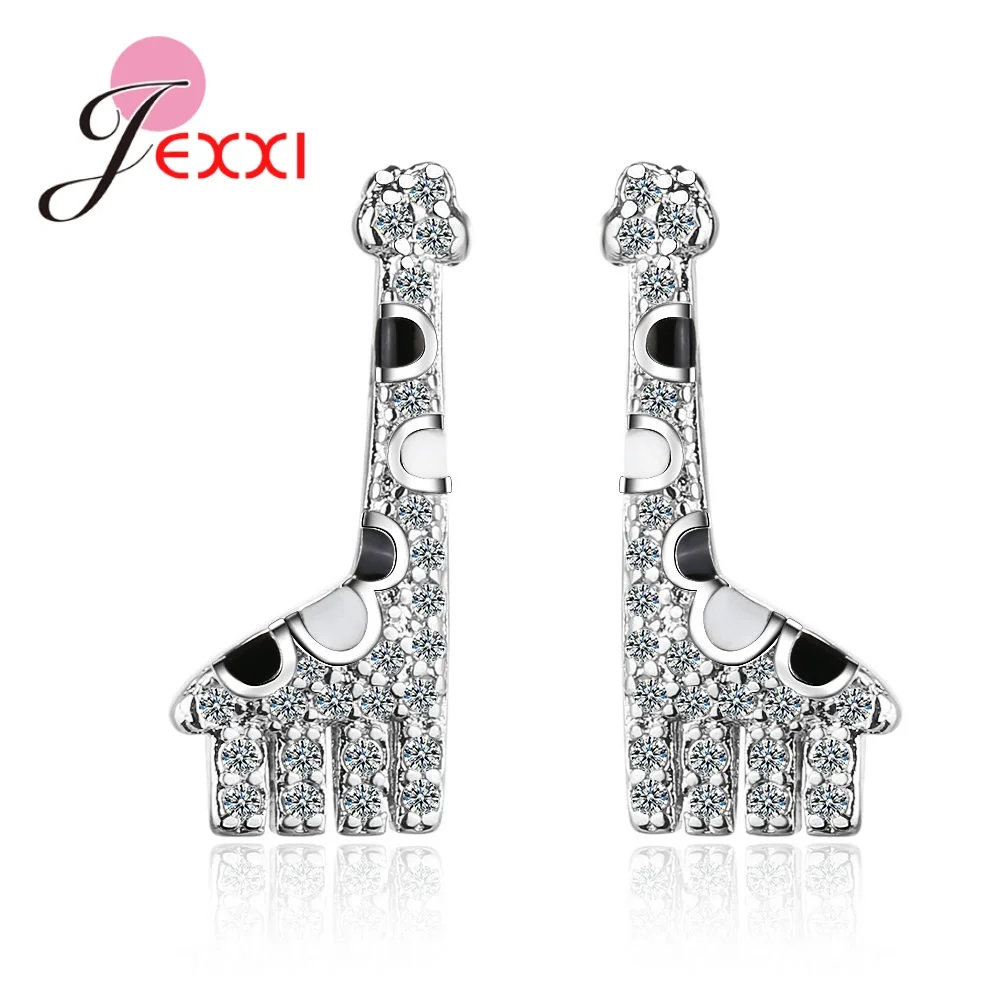 Стиль Маленькая форма жирафа серьги S90 хорошее качество для женщин и девочек ювелирные изделия серьги