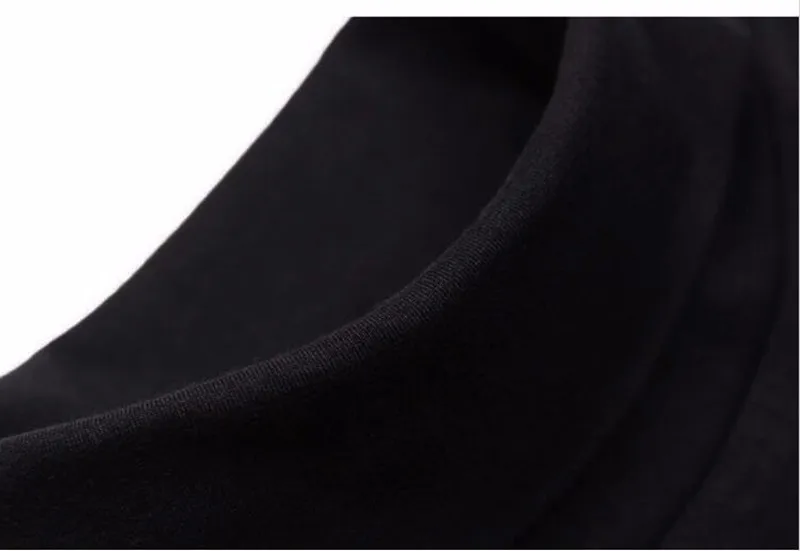 Весна Осень, вязанная Мужская рубашка с воротником-хомутом, Повседневная футболка с длинным рукавом, облегающая футболка размера плюс S-5XL/6XL, черная/белая/серая