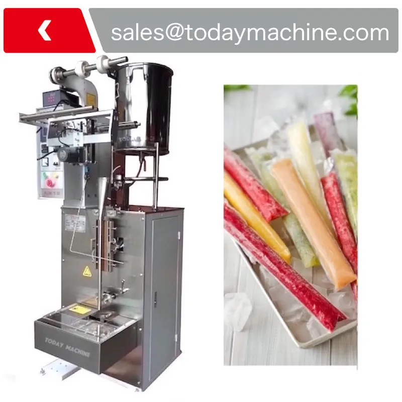 

Stainless steel and Paint version CE flowability liquid stick packing machine for Ice pop/jelly/Liquid soft