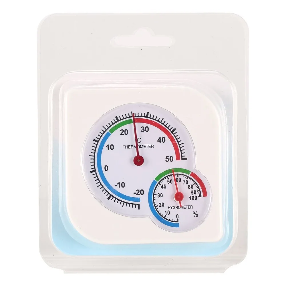 Полезная белый мини-термометр для детской домик для ребенка номер влажные и гигрометром декоративные часы для-20~ 50 град. C Температура метр для использования внутри помещений для детей