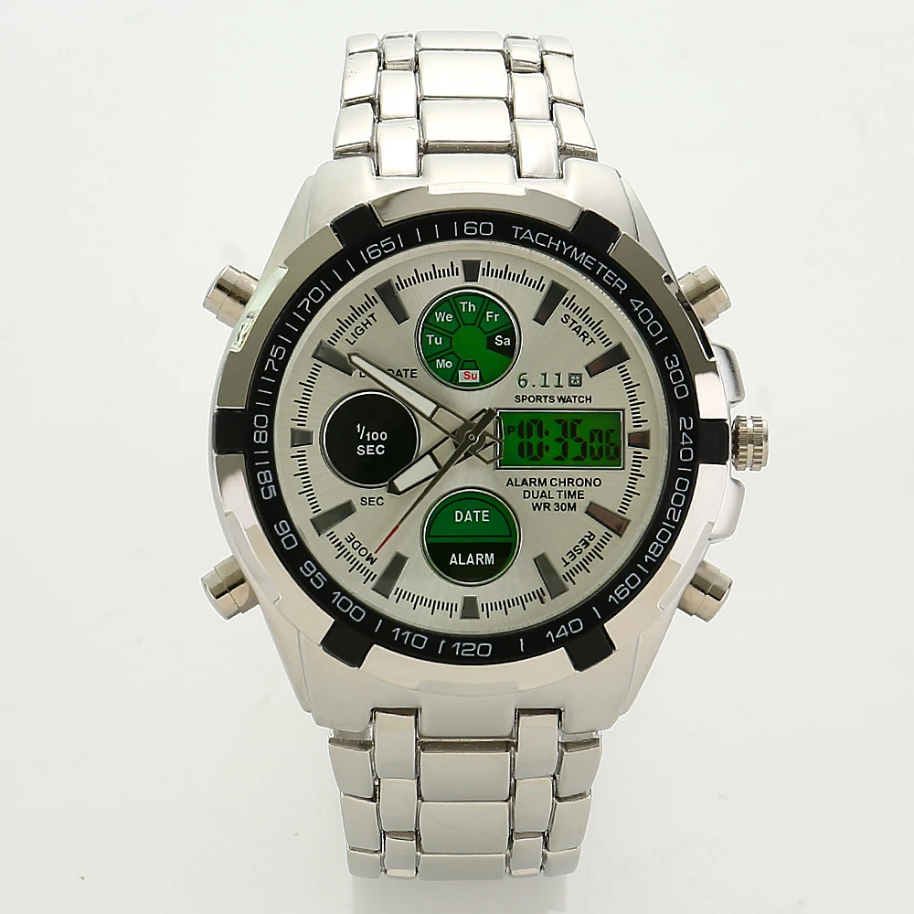 digital wrist watch with stopwatch