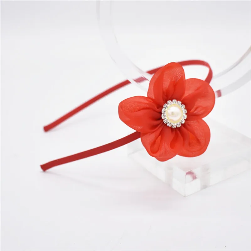 

new tape of the Pearl of the diamond hairband headpieces newborns of seam headband children hair accessories to girls 1pc