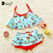 Купальники для девочек, детский купальник с мороженым, пляжный костюм для маленьких девочек, детские купальники для девочек 1-7 лет