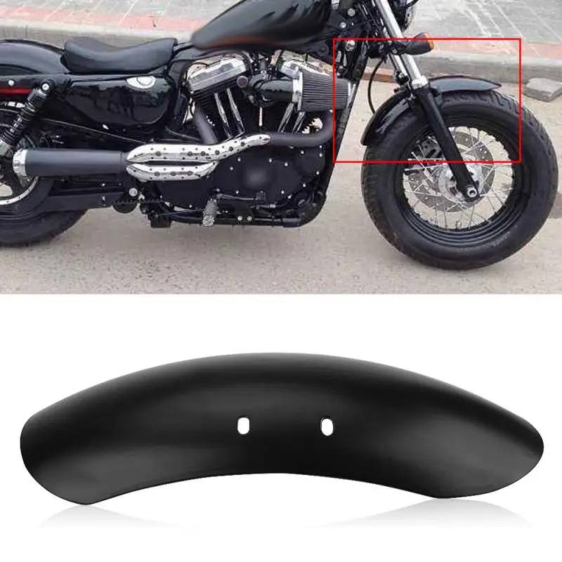 

Motorcycle Short Front Fender Cover for Harley Forty Eight 48 XL1200X XL 1200 2010-2017 Black Iron Car Accessories