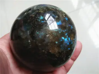 

SCY A j00728 AAAA Natural Labradorite Quartz Crystal Sphere Ball Healing