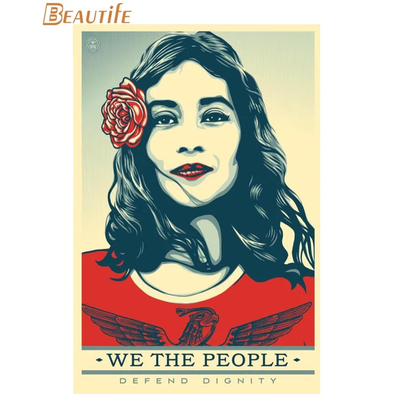 Горячая Распродажа персонализированный постер Shepard Fairey для украшения дома