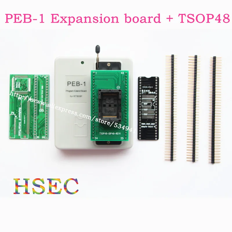 PEB 1 плата расширения + разъем адаптера TSOP48 для RT809F lcd usb программатора с поддержкой