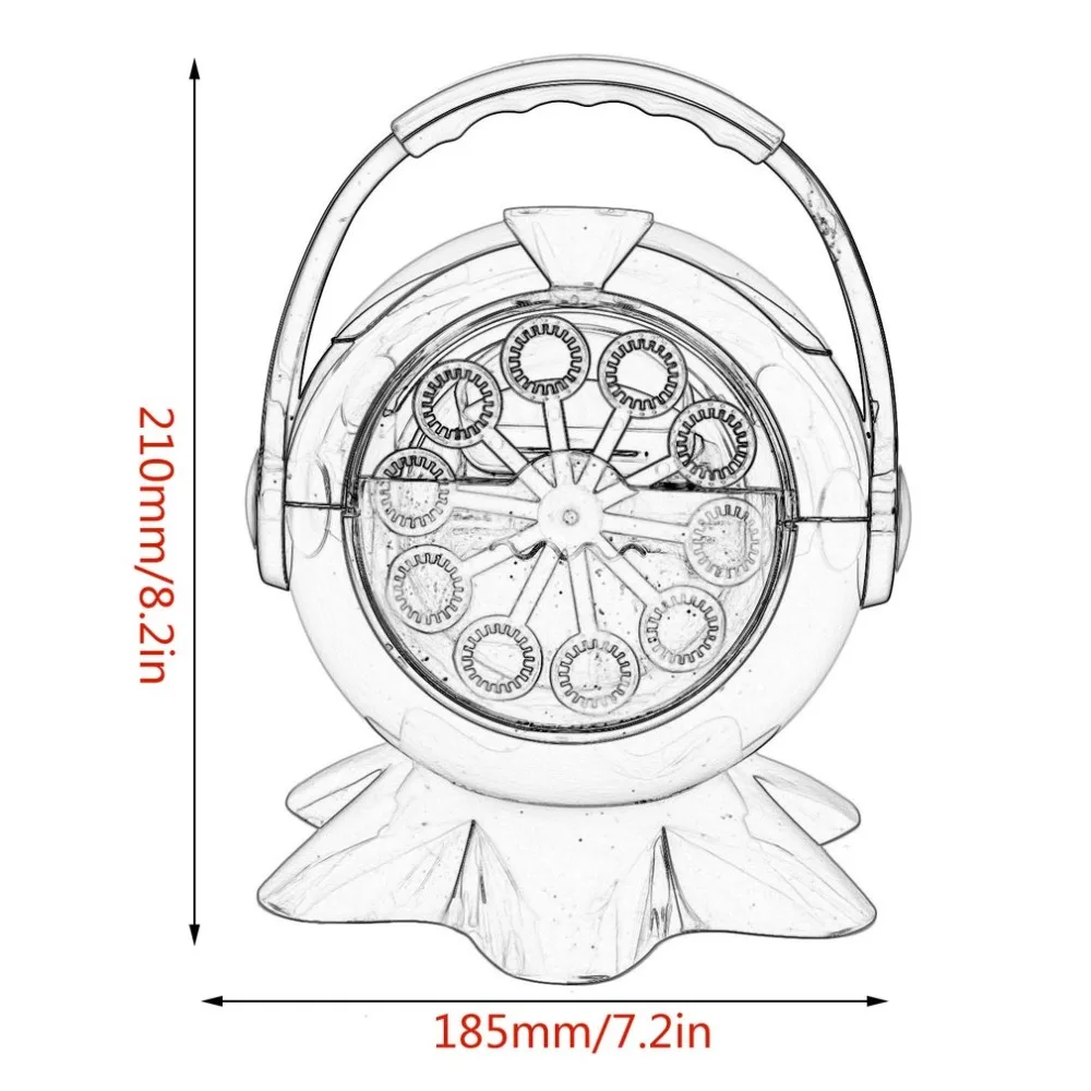 Портативный автоматический пузырьковый аппарат для выдувания пузырьков мыльных пузырей для наружной внутренней вечерние пузырьки для