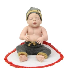 Full Body Silicone Vinyl Reborn Babies Dolls 55CM 22Inch Sleeping Newborn Boy Baby Toy Lifelike Birthday Christmas Gift