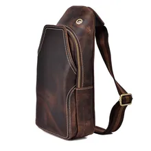 Nesitu высокое качество Винтаж коричневый гарантия толстые Пояса из натуральной кожи Для женщин Для мужчин груди сумка натуральной кожи# M003