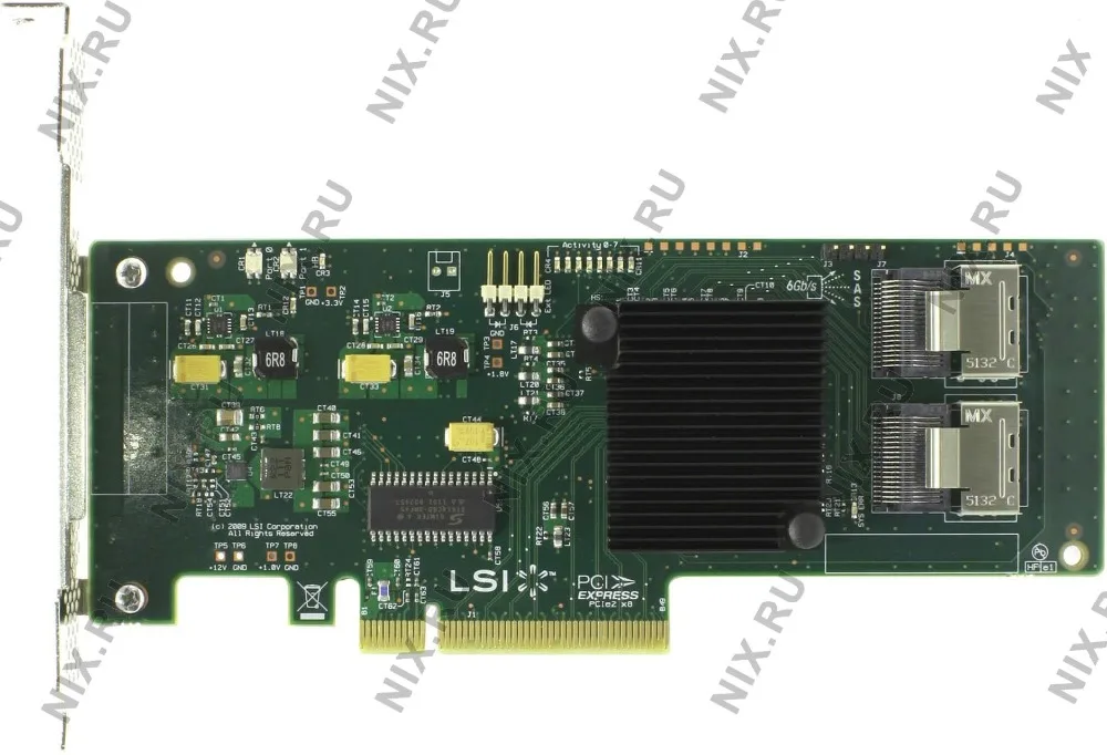 RaidStorage Avago LSI SAS 9211 8I LSISAS2008 IT 8 портов NO RAID HBA JBOD SATA SFF8087 6 ГБ PCI E 2 0 X8 карта