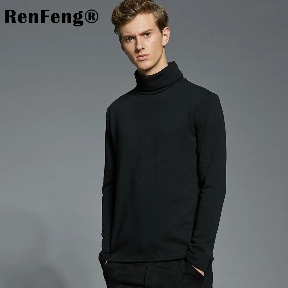 remera cuello alto hombre