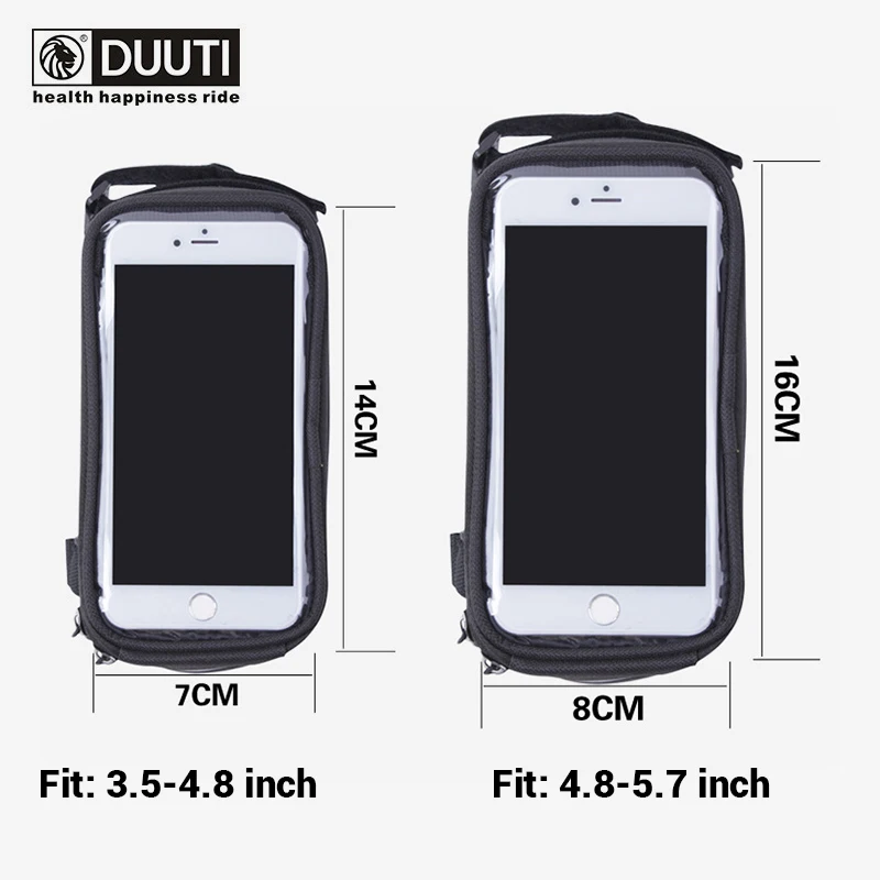 new Screen Bicycle Mobile phone Bags Cycling MTB Bike Frame Front Tube Storage Bag Waterproof bycicle accessories saddle bag