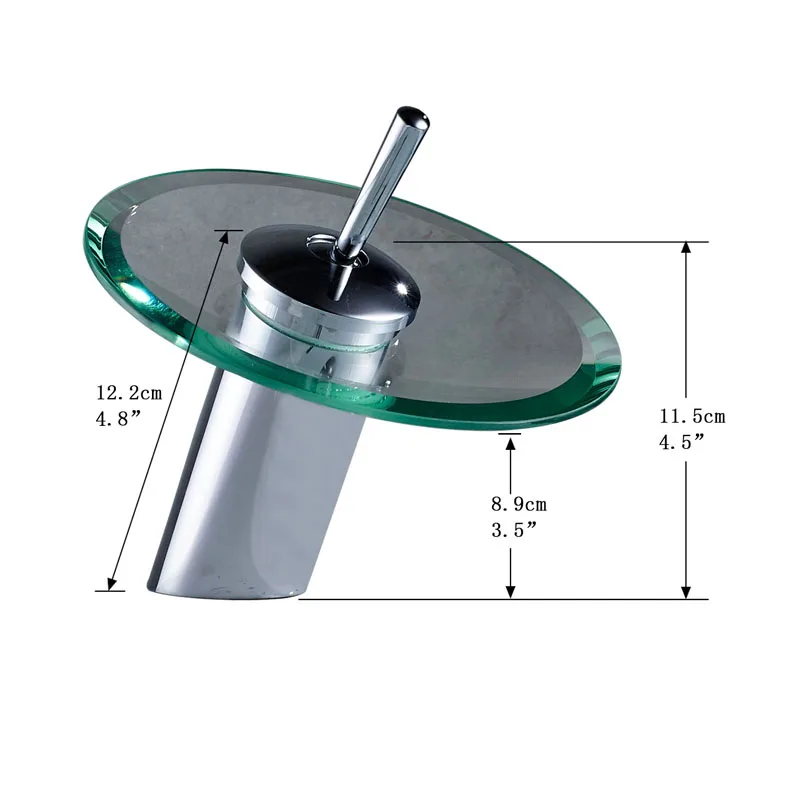 Стеклянный водопад, кран для раковины, одна ручка, одно отверстие, для ванной комнаты, смесители для горячей и холодной воды, санузел, раковина, кран для мытья