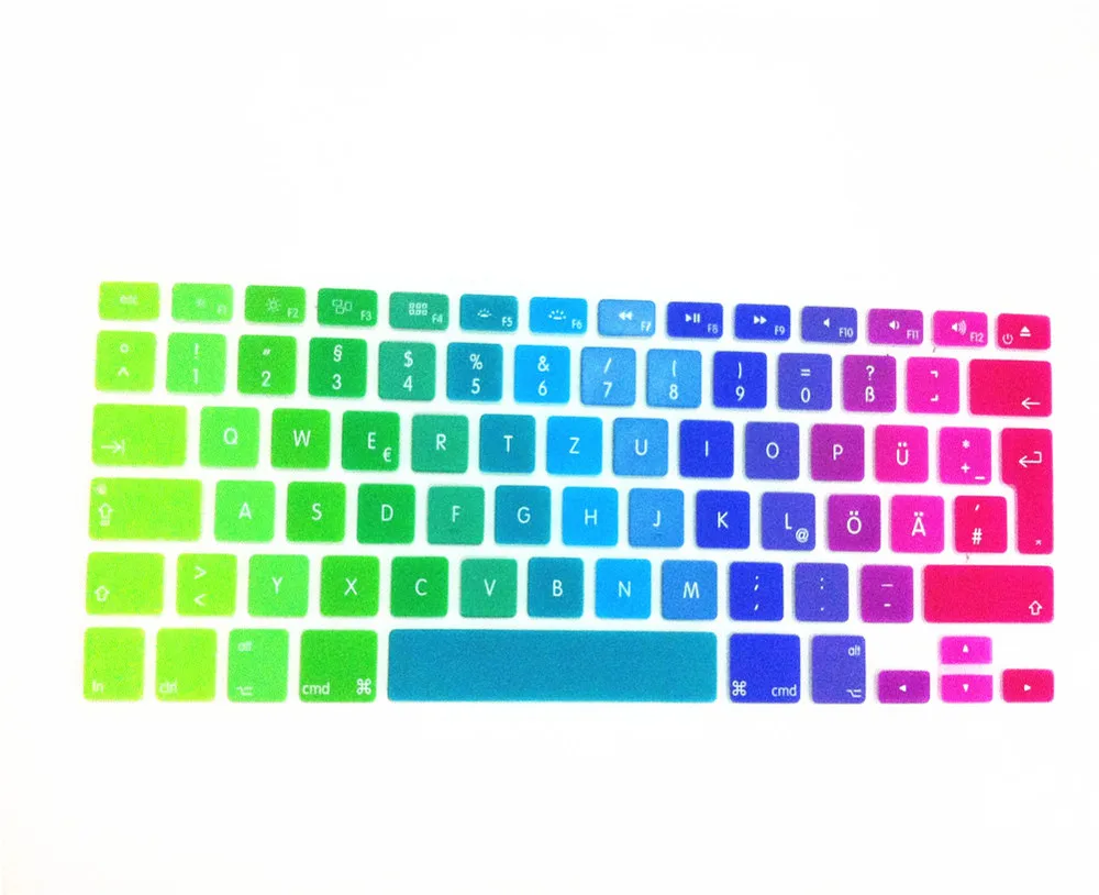 Защитная пленка для клавиатуры MacBook Pro 13 15 17 A1278 A1398 на немецком языке|keyboard cover skin