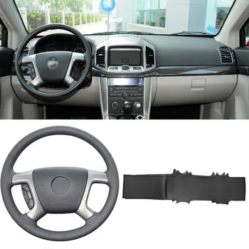 

DIY Sewing-on PU Leather Steering Wheel Cover Exact Fit For Chevrolet Captiva 07-2014 Silverado GMC Sierra 2007-2013